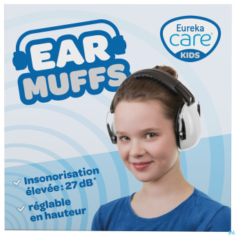Eureka care casque protection auditive 3-12a blanc