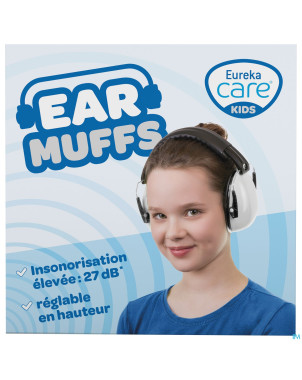 Eureka care casque protection auditive 3-12a blanc
