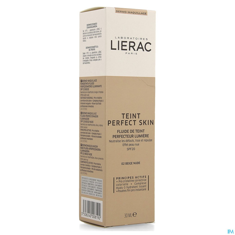 Lierac teint perfect skin fluide beige nude   40ml