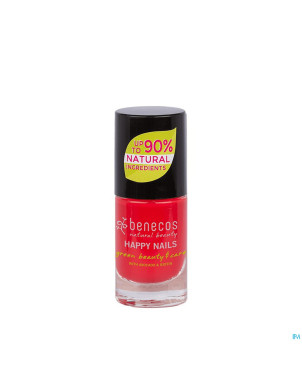 Benecos vernis ongles hot summer rouge vif 5ml