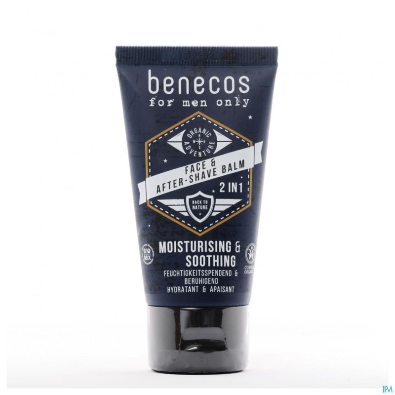 Benecos men only face & aftershave balm 50ml