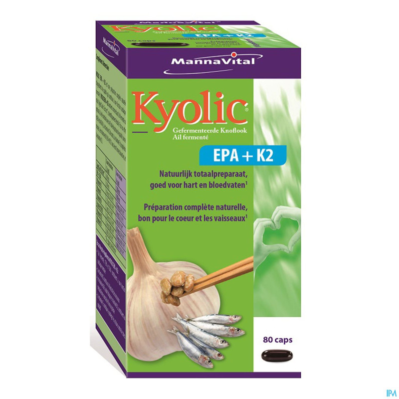 Mannavital kyolic epa+k2    caps 80