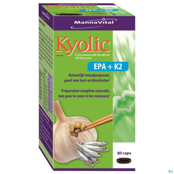 Mannavital kyolic epa+k2    caps 80