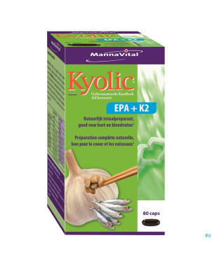 Mannavital kyolic epa+k2    caps 80