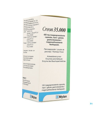 Creon 35000 420mg gastroresist caps dur 100