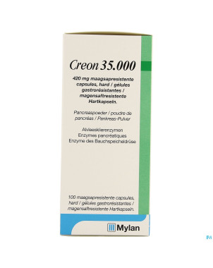 Creon 35000 420mg gastroresist caps dur 100