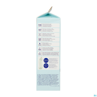 Difrax biberon-s natural verre rose 250ml