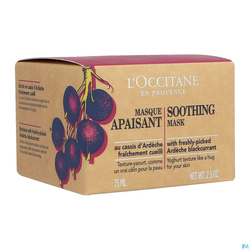 L'occitane masque apaisant 75ml