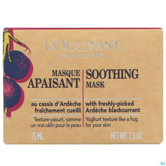 L'occitane masque apaisant 75ml