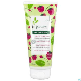 Klorane petit junior gel douche framboise 200ml nf