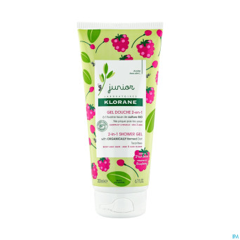 Klorane petit junior gel douche framboise 200ml nf