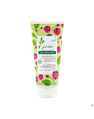 Klorane petit junior gel douche framboise 200ml nf