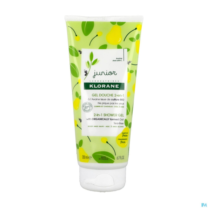 Klorane petit junior gel douche poire    200ml nf