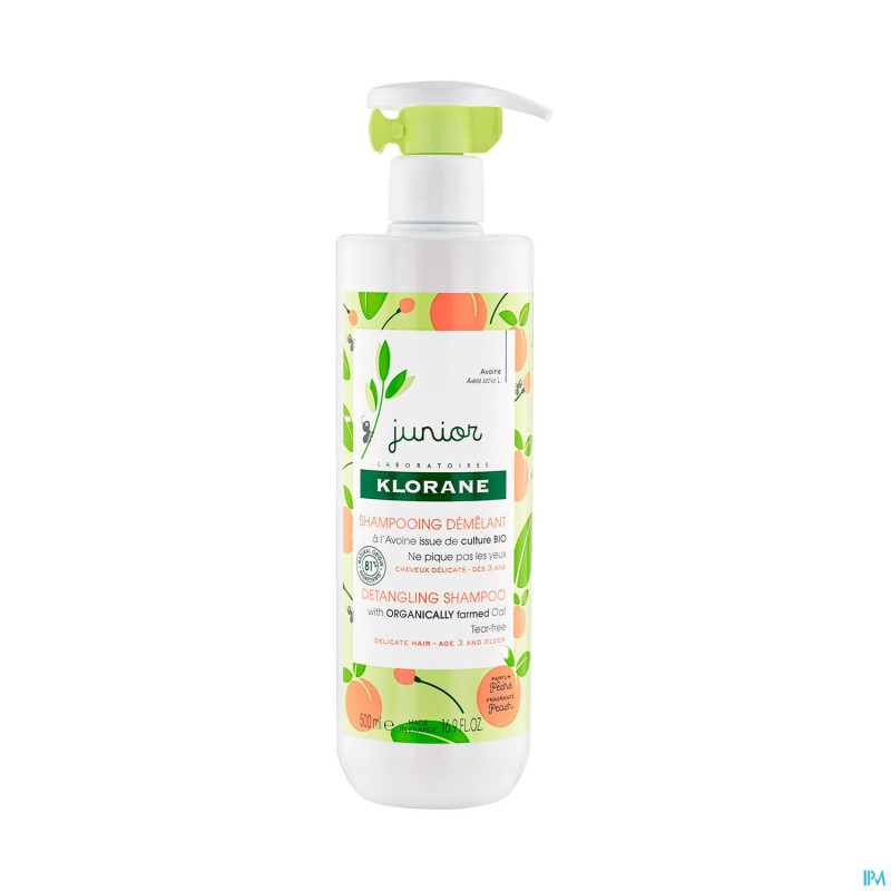Klorane petit junior sh peche demelant 500ml    nf