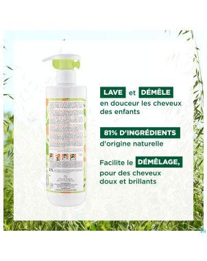 Klorane petit junior sh peche demelant 500ml    nf