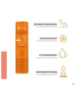 Avene sol spf50+ stick levres 3g