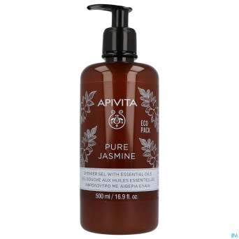 Apivita pure jasmine shower gel 500ml