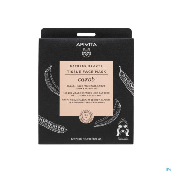 Apivita express sheet mask carob