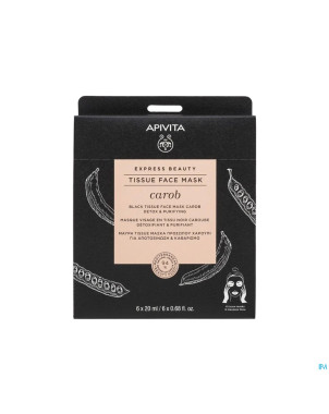 Apivita express sheet mask carob