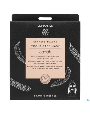 Apivita express sheet mask carob