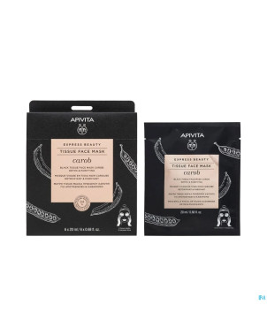 Apivita express sheet mask carob