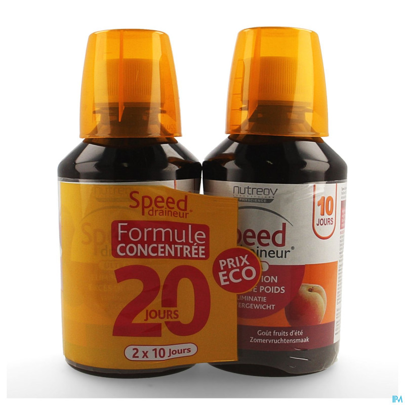 Speed draineur ultra arome fruits ete   fl 2x280ml