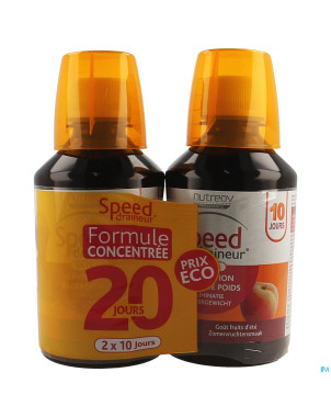 Speed draineur ultra arome fruits ete   fl 2x280ml