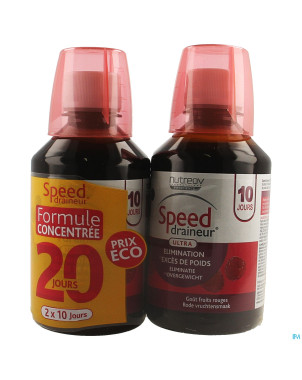 Speed draineur ultra arome fruits rouges fl2x280ml