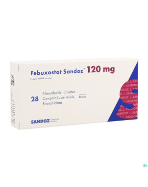 Febuxostat sandoz 120mg comp pell  28
