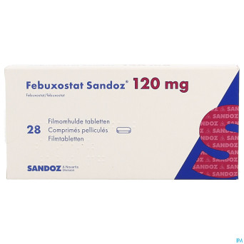 Febuxostat sandoz 120mg comp pell  28
