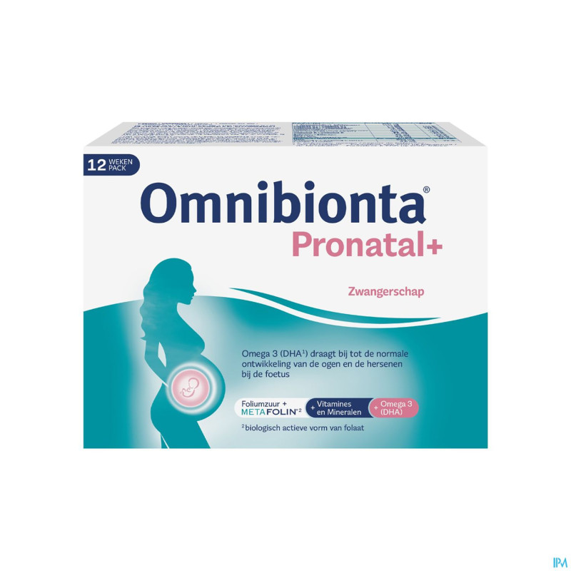 Omnibionta pronatal+ 12 semaines comp 84 + caps 84