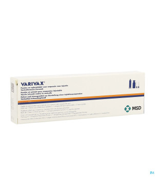 Varivax pdr + solv pour susp inj seringue prer. 1