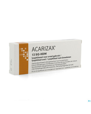 Acarizax lyophilisate sublingual comp fondant 30