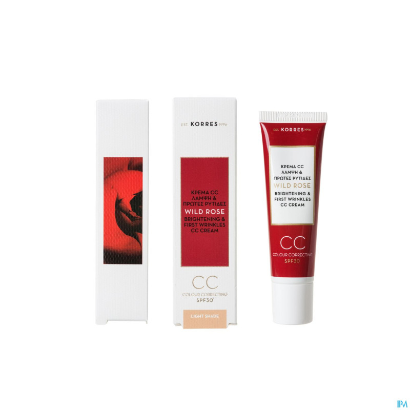 Korres kf rose sauvage creme cc eclat light   30ml
