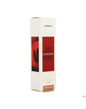 Korres kf rose sauvage creme cc eclat medium  30ml