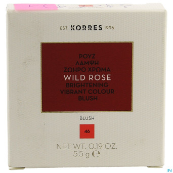Korres km rose sauvage blush 46 bright coral  5,5g