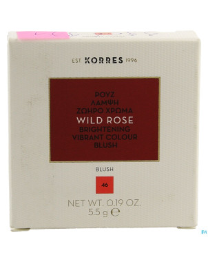 Korres km rose sauvage blush 46 bright coral  5,5g