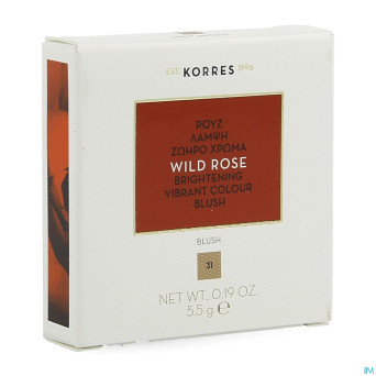 Korres km rose sauvage blush 31 light bronze  5,5g