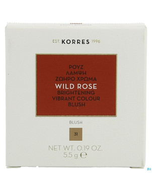 Korres km rose sauvage blush 31 light bronze  5,5g