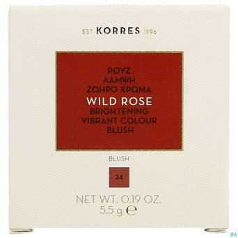 Korres km rose sauvage blush 24 dusty rose    5,5g