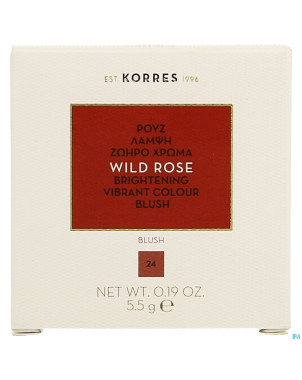 Korres km rose sauvage blush 24 dusty rose    5,5g