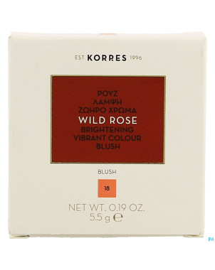 Korres km rose sauvage blush 18 peach    5,5g