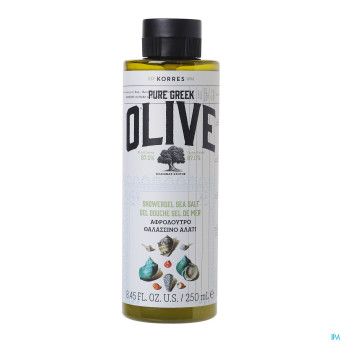 Korres kb olive & sel de mer gel douche 250ml