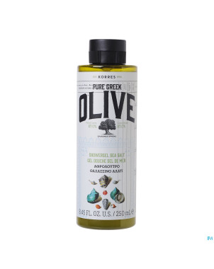Korres kb olive & sel de mer gel douche 250ml