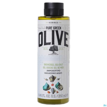 Korres kb olive & sel de mer gel douche 250ml
