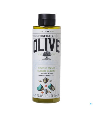 Korres kb olive & sel de mer gel douche 250ml