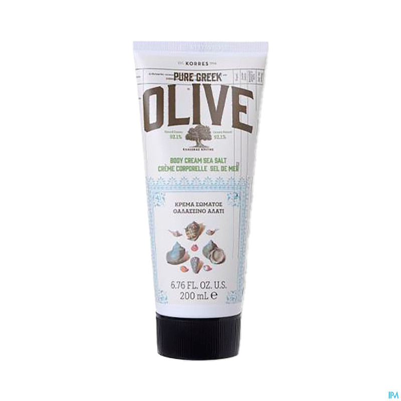 Korres kb olive & sel mer creme corporelle 200ml
