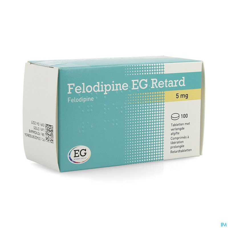 Felodipine eg retard  5mg lib.prol. comp 100