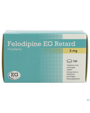 Felodipine eg retard  5mg lib.prol. comp 100
