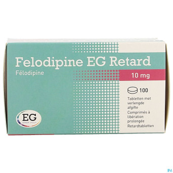 Felodipine eg retard 10mg lib.prol. comp 100